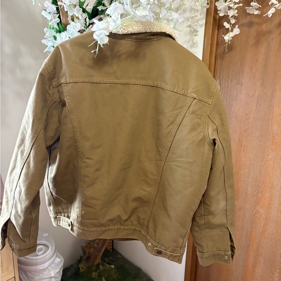Levi's Men's Brown Sherpa-Lined Trucker Jacket - Picture 8 of 9